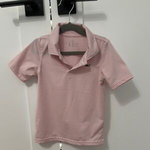 Vineyard vines pink Striped Kids Polo Shirt
